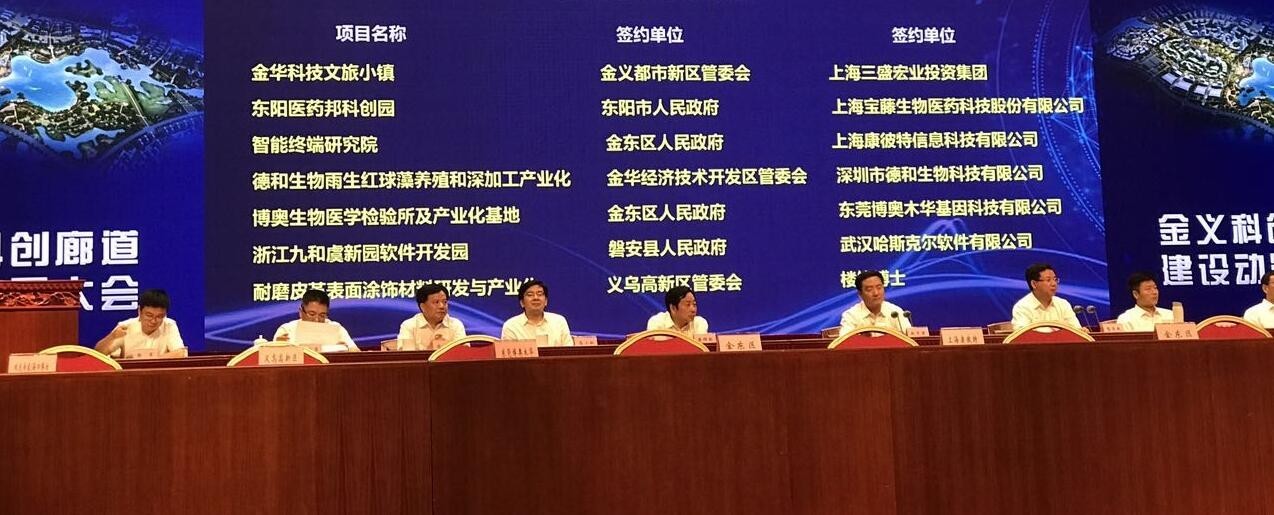 【重磅】三盛宏业投资逾百亿布局特色小镇,金华科创文旅小镇项目投资协议正式签署